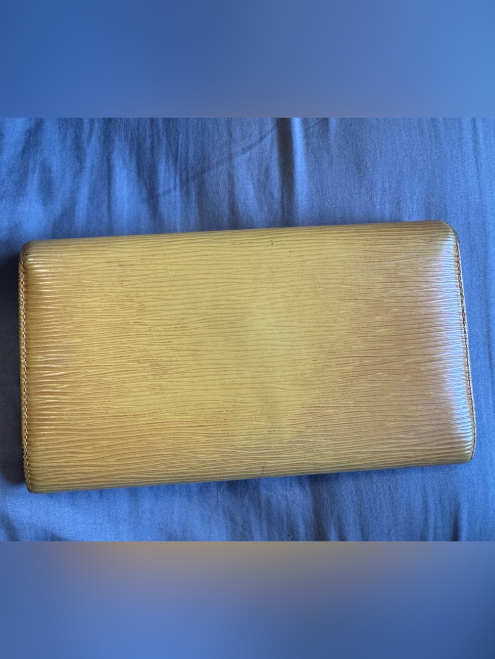 Louis Vuitton Yellow Epi Leather Fold-Over Wallet vintage - Picture 2 of 5